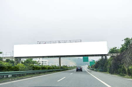Blank billboard ready for new advertisementの写真素材