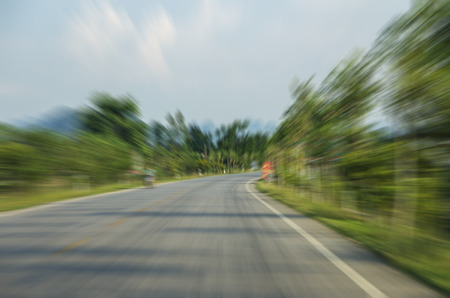motion blur of the highway road.の写真素材