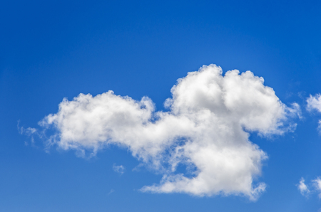 The vast blue sky and clouds skyの写真素材