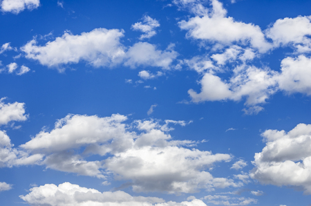 The vast blue sky and cloudsの写真素材