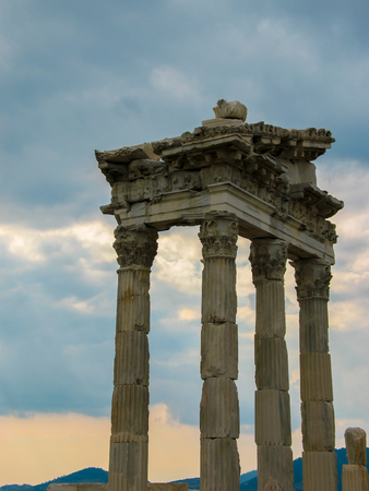 incredible views of the ancient city of Pergamon, Turkeyの写真素材