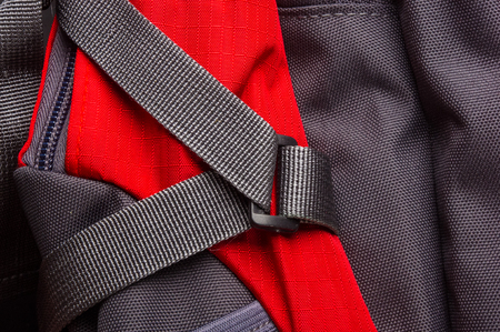 fittings and zips in the backpack