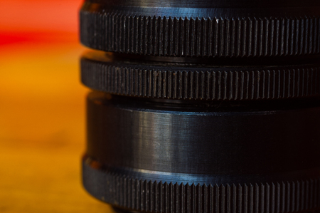 elements of manual vintage lenses, close-up, macroの写真素材