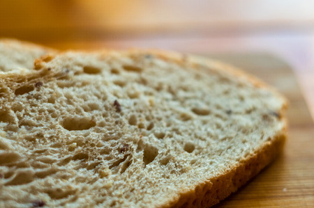 sliced whole wheat breads on a chopping Board