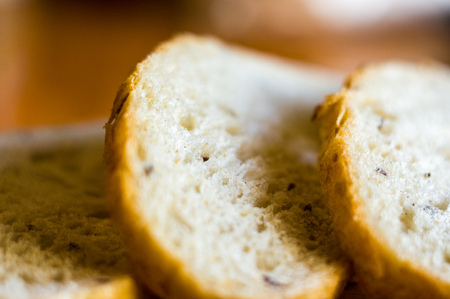 sliced whole wheat breads on a chopping Board