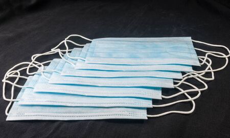 Background for news about the novel coronavirus COVID-19 - protective medical masks. Chinese...