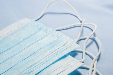 Background for news about the novel coronavirus COVID-19 - protective medical masks. Chinese...