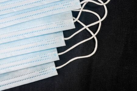 Background for news about the novel coronavirus COVID-19 - protective medical masks. Chinese...