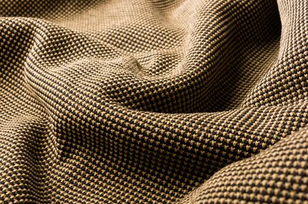 clothing items washed cotton fabric texture with seams, clasps, buttons and rivets, macro, close-upの写真素材
