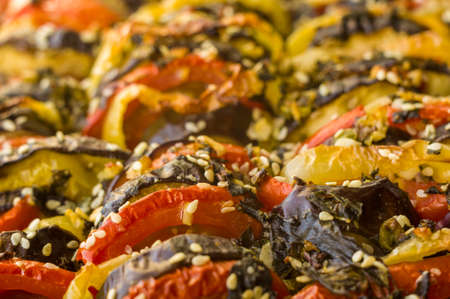 Ratatouille Diet Vegetarian Vegan Food - Oven Baked Provencal Traditional French Vegetable Dish.の写真素材