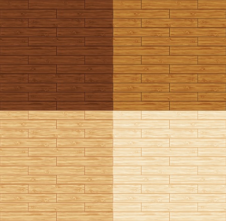 Seamless wood floor. 4 variations.のイラスト素材
