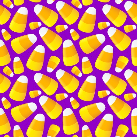 Candy Corn Seamless Pattern for Halloween. のイラスト素材