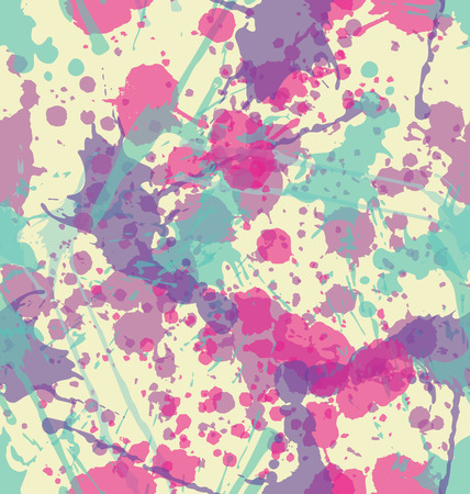 Water color splatters seamless patternのイラスト素材