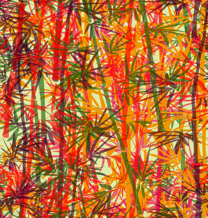 Colorful bamboo pattern with transparecyのイラスト素材