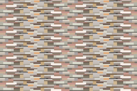 Brick wall military pattern light tone background alternating layersのイラスト素材