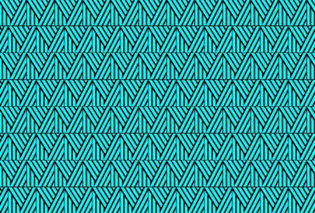 Stacked squares are used as blue Make a pattern on the wall or tiled floor