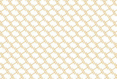 Use the line to create an orange H shape used as a backdrop Tile floor wall ceiling clothes...