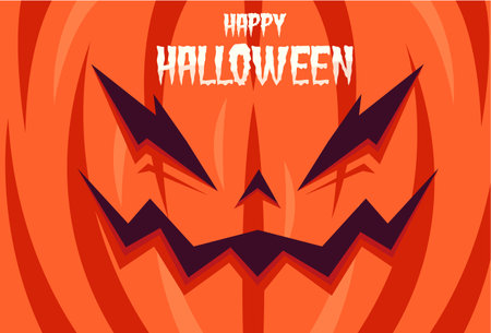 Ghost face, mask pumpkin ghost face spirit Halloween day stickers wallpaper mobile phone caseのイラスト素材