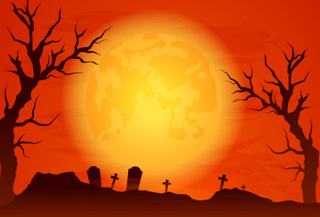 Halloween has brooms spiders cobwebs witches bats pumpkins zombie hands black spiders candles ghost masks spirits moonのイラスト素材