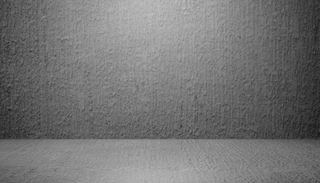 Empty Wall Gray Room,Cement Studio Background,Counter Blank Concrete Floor Material Backdrop,Mock Up Photography Display Structure Bar Indoor,Interiors Stone Free Space for add Products presentation.の写真素材