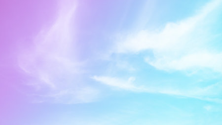 Cloud Sky Pastel Background,Colorful Pink Blue Rainbow Abstract,Soft Texture Gradient Blurry Pattern,Dream and Sweet Wallpaper backdrop,Card Poster and Free Space for Presentation concept.の写真素材