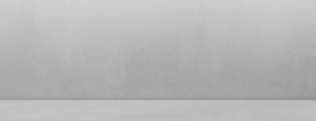 Backdrop empty gray light bright  smooth cement wall room background.blank table studio interiors floor concrete photography.desktop mock up workshop products.blur white food indoor kitchen bar place.の写真素材