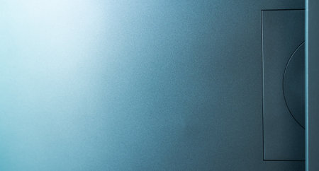 Blue Cement Wall Background,Texture Surface Grey Paint Dark Black Material Buiding Structure Construction Backdrop,Interior Raw Room Studio Mock up Display,Empty Free Space for Products Presentation.の写真素材