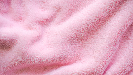 Pink towel background. wave soft fabric. new modern design luxurious light and soft wave smooth shape silk wallpaper. free space. for card poster or presentation products concept.の写真素材