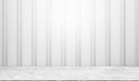 Grey Studio Room Background,Platform Line Gray Place Table Texture Design Abstact Free Space,Counter Bar Kitchen Sun on Wall Interior Roomm,Template Mockup Desk Shelf Podium for add Product.の写真素材
