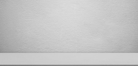 Grey Studio Room Background,Platform Gray Place Table Texture Design Abstact Free Space,Counter Bar Kitchen Sun on Wall Interior Roomm,Template Mockup Desk Shelf Podium for add Product Presentation.の写真素材
