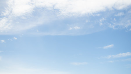 Cloud Blue Sky Background,Bright Day Light Clear Beautiful Summer Cloudy,Air Climate Scenic Cloudscape Heaven Sunlight Atmosphere Sunny,Beauty Nature for Wallpaper.の写真素材