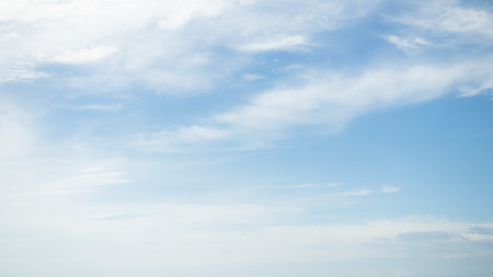 Cloud Blue Sky Background,Bright Day Light Clear Beautiful Summer Cloudy,Air Climate Scenic Cloudscape Heaven Sunlight Atmosphere Sunny,Beauty Nature for Wallpaper.の写真素材