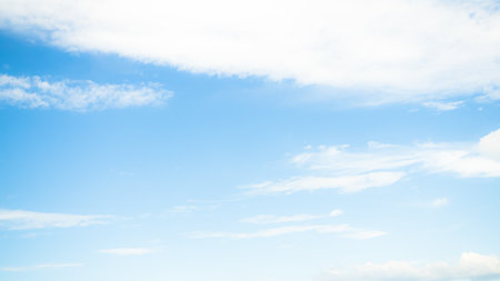 Cloud Blue Sky Background,Bright Day Light Clear Beautiful Summer Cloudy,Air Climate Scenic Cloudscape Heaven Sunlight Atmosphere Sunny,Beauty Nature for Wallpaper.の写真素材