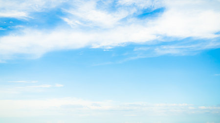 Cloud Blue Sky Background,Bright Day Light Clear Beautiful Summer Cloudy,Air Climate Scenic Cloudscape Heaven Sunlight Atmosphere Sunny,Beauty Nature for Wallpaper.の写真素材