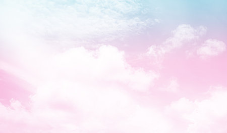 Cloud Background Rainbow Pink Blue Pastel Texture Abstract,Texture Pattern White Fog Sun Light Cloudy Gradation Fresh Air Sweet Wallpaper,Pring Nature Subtle Dreamy Craft Beautiful Bright,Soft Bright.の写真素材