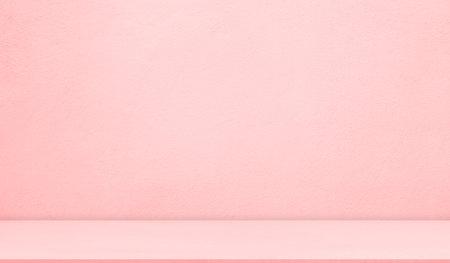 Pink Product Background,Table Studio Room Platform Wall Floor,Empty Summer Spring Autumn Template Workshop,Cement Loft Kitchen Counter Bar Shelf Desk Workplace for Valentine Couple,Abstract Pattern.の写真素材
