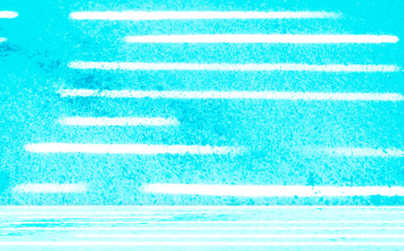Abstract Blue Cyan Studio Room Background,Effect Neon Glow on Wall Floor Table Cement Concrete Backdrop,Template Texture Minimal Counter Bar Loft Desk Shelf,Grunge Vintage Space Mockup Pattern.の写真素材