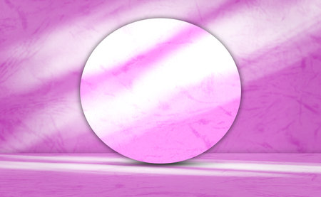 Purple Podium Partition 3d Background Pedestal Platform Product Display Pink Stand Minimal Realistic Stage, Overlay Shadow Leaf Floor Wall Stage Kitchen Mockup Cosmetic Beauty Summer Luxury Studio Barの写真素材