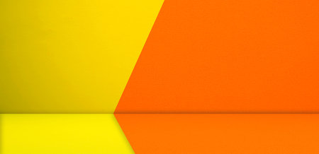 Yellow Orange Background Kichen Room Studio Floor Wall 3d Solid Podim Scene Product Backdrop Color Texture Display Stage Interior Bar Abstract Orange Gold Pattern Summer Table Template Bg Marble.の写真素材