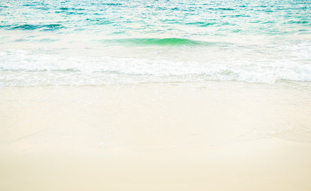 Sea Background Shore Blue Water Season Summer Tropical Ocean Beautiful Wave Seascape Vacation Smooth Wallpaper Island Outdoor Tropical Coast Sandy Nature Landscape Space for Travel Relax.の写真素材
