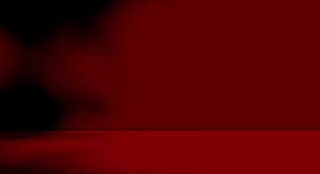 Red Background Wall Dark Table Room Studio Bar Empty Product Shadow Leaf Floor Grunge Counter Material Pattern Abstract Mockup Podium Banner 3d Paper Vintage Kitchen Template Beuaty Product Scene Lof.の写真素材