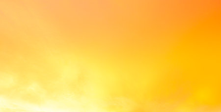 Gradient Overlay Orange Sunset Soft Sunrise Pastel Effect Background Sky Cloud Evening Beautiful Landscape Yellow Light Color Dawn Sunny View Clear Horizon Landscape Day Clean Golden Sun Night Nature.の写真素材