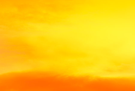 Gradient Overlay Orange Sunset Soft Sunrise Pastel Effect Background Sky Cloud Evening Beautiful Landscape Yellow Light Color Dawn Sunny View Clear Horizon Landscape Day Clean Golden Sun Night Nature.の写真素材