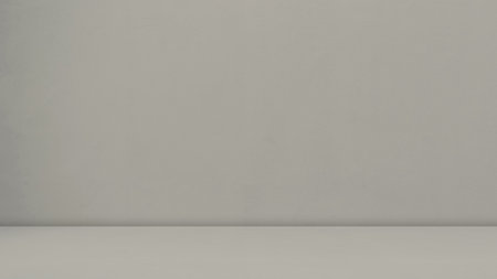 Background White Wall Grey Studio Floor Kitchen Table Platform Foom Gray 3d Cement Mockup Scene Light Shadow Backdrop Concrete Place Product Empty Loft Workshop Shelf Bg Minimal Mockup Display Bar.の写真素材