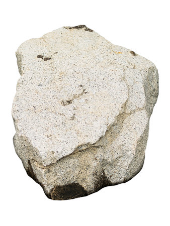 Stone Rock Mountain cliff Isolated on White Background, Large Boulder Granite Pile Nature Landscape, Texture Big rocky, Texture Platform Shelf Ledge Stage Mockup Display Product, Mineral Ancient.の写真素材
