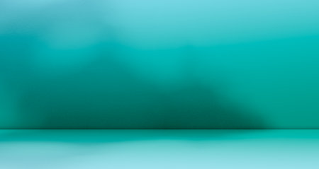 Green Background Product Wall Studio Backdrop Floor Shadow Beige Light Podium Table Room Photography Concrete Bg Platform Empty Beige Place Kitchen Mockup Cement Scene Material Pattern Autumn 3d Loft.の写真素材