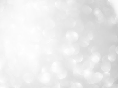 Grey Bokeh Light blur Round White Effect Glow Flare Photo Gleam Particle Soft Circle Gray Shine Sparkle Circular Abstract Silver Glitter Texture Black Mockup Festive Celebrate Template Bg 3d Backdrop.の写真素材