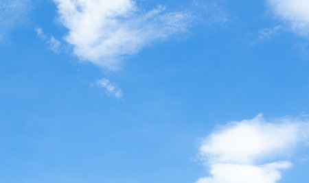Sky Blue Cloud Background Cloudy Summer Clear Beauty Light White Day Texture Horizon Spring Air Sunny Clean Beautiful Bright Nature Skyline View Scene Sun Fresh Morning Sunshine Landscape Environment.の写真素材