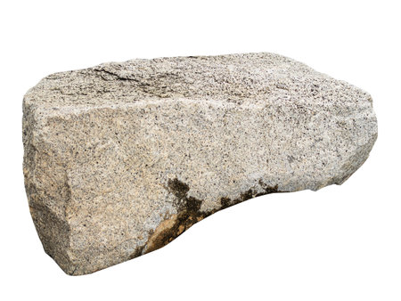 Stone Rock Rubble Isolated Gravel Pebble Construction of River Mineral Rounder of Earth, Podium Stage Platform Product Presentation Empty Template Nature Display, Grey Big Mockup Mountain Background.の写真素材