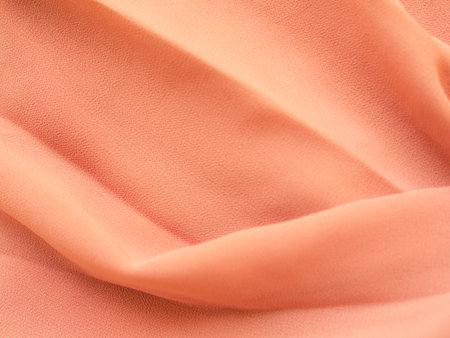 Orange Cloth Background, Beige Fabric Texture Gold Color Pattern Silk Gradien Luxury Backdrop, Light Yellow Textile Banner Material Satin Summer Tropical Wave Display Fashion Abstract  Poster Templateの写真素材